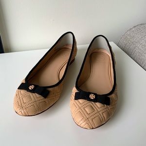 Tory Burch Nude Ballerina Flats